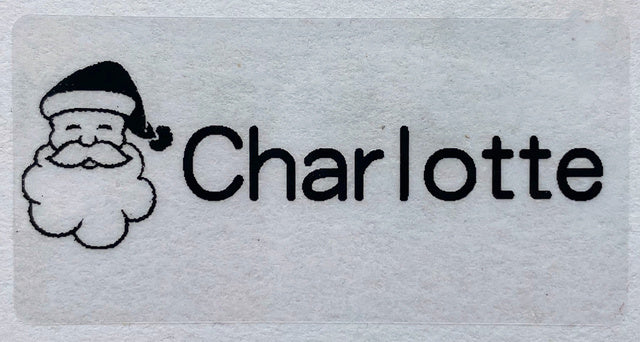 Name Transparent Tag Sticker Customize