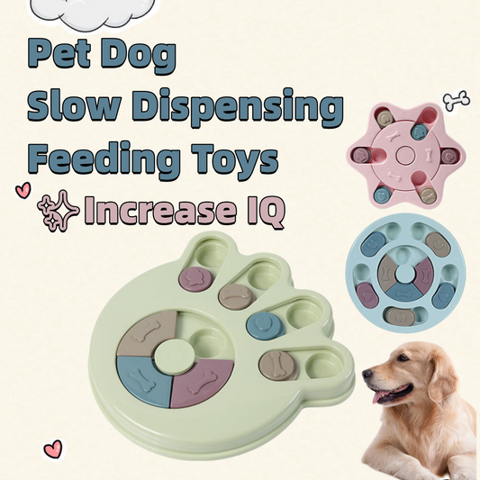 Dog Puzzle Toys Increase IQ Interactive Slow Dispensing Feeding Dog Training