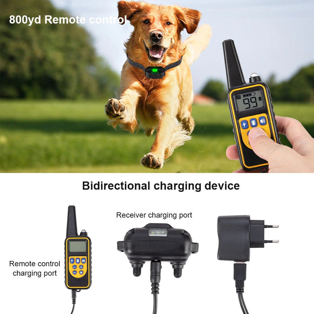 Dog Training Collar Pet Remote Control Waterproof Rechargeable
