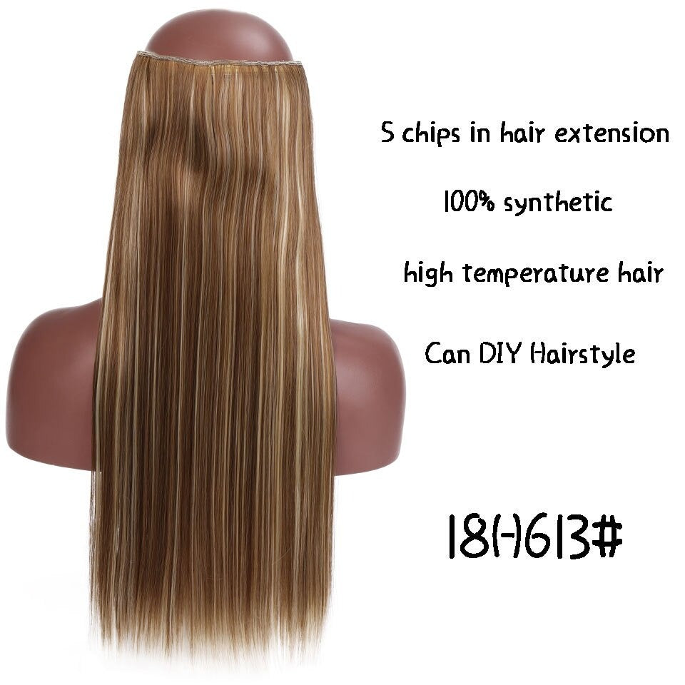 5 clips/piece Natural Silky straight Hair Extention