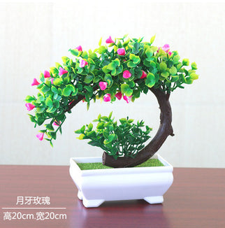Artificial Plant Flower Home Decor Bonsai Tree Pot