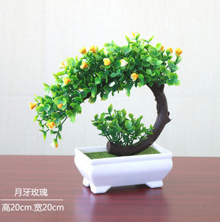 Artificial Plant Flower Home Decor Bonsai Tree Pot