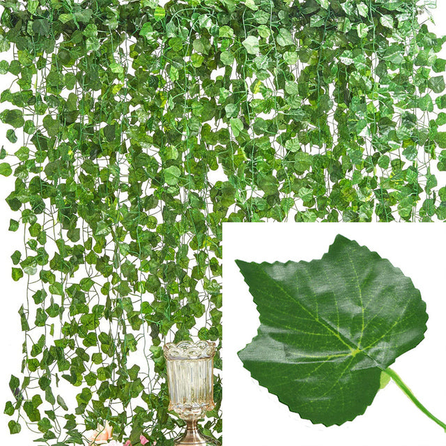 Artificial Plants Home Decor Green Silk Hanging vines