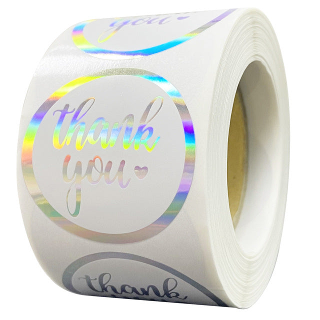 Colorful round sticker seal label paper roll