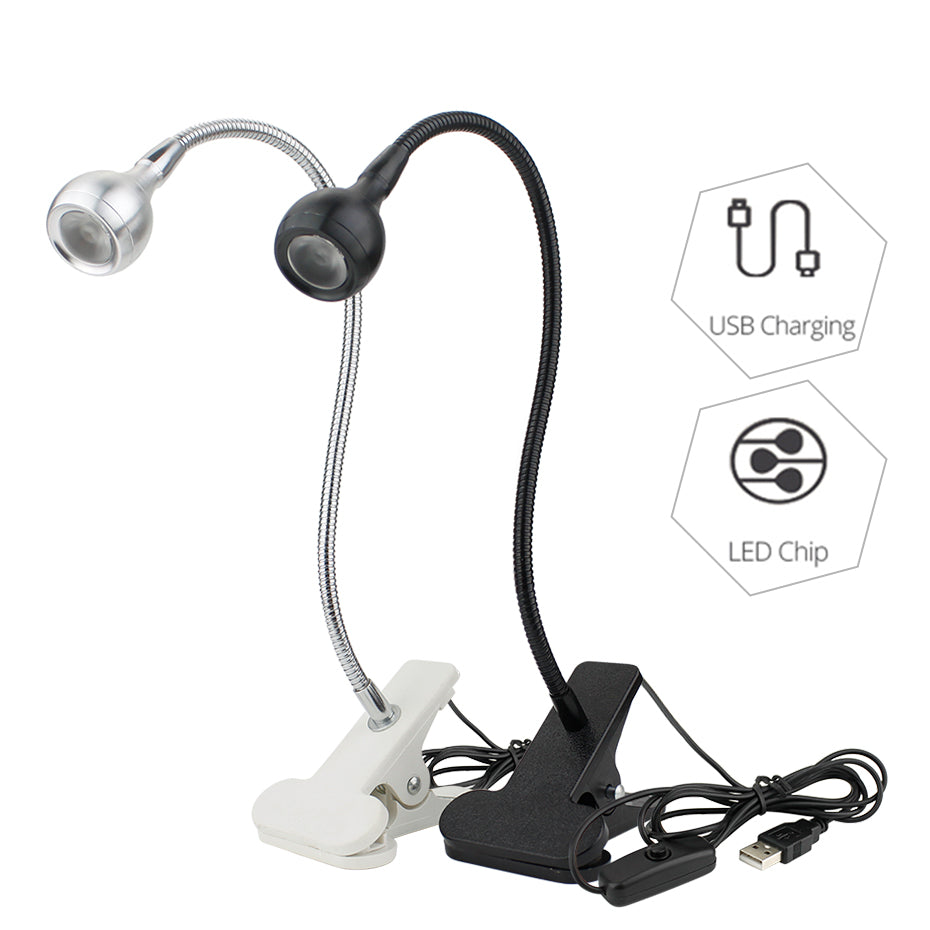 USB LED Desk Lamp With Clip Flexible