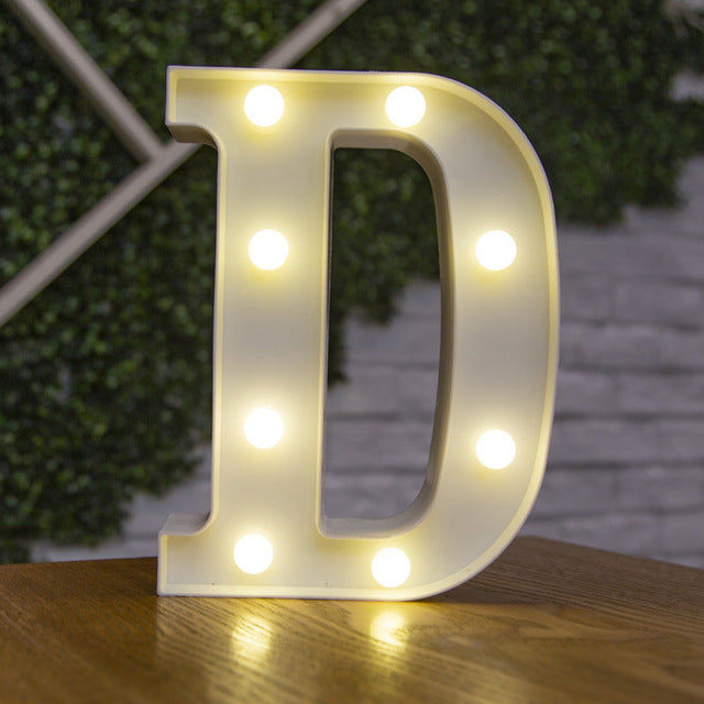 Decorative Letters Alphabet Letter LED Lights