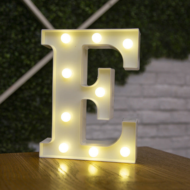 Decorative Letters Alphabet Letter LED Lights