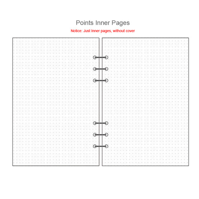 Transparent Loose Leaf Binder Notebook