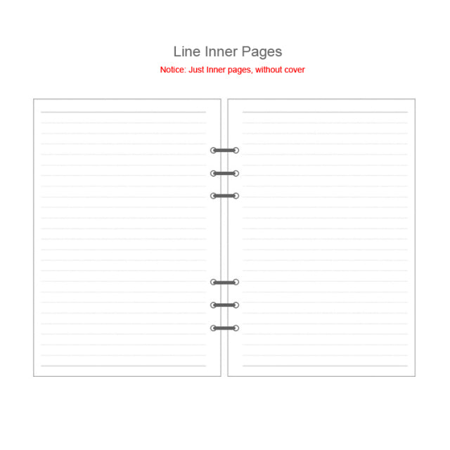 Transparent Loose Leaf Binder Notebook