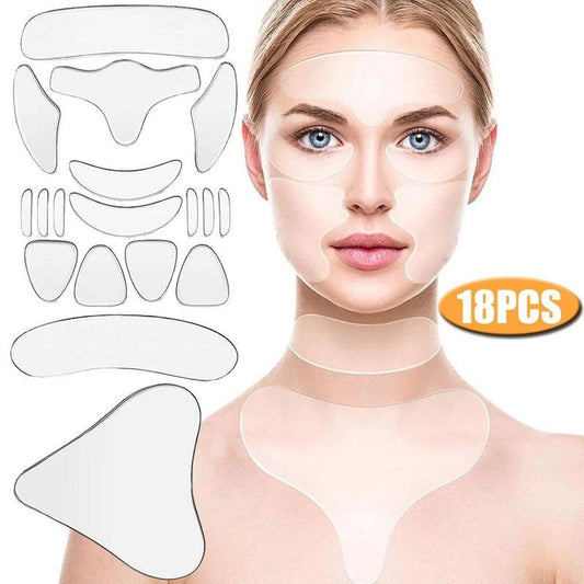 Silicone Wrinkle Removal Sticker Face