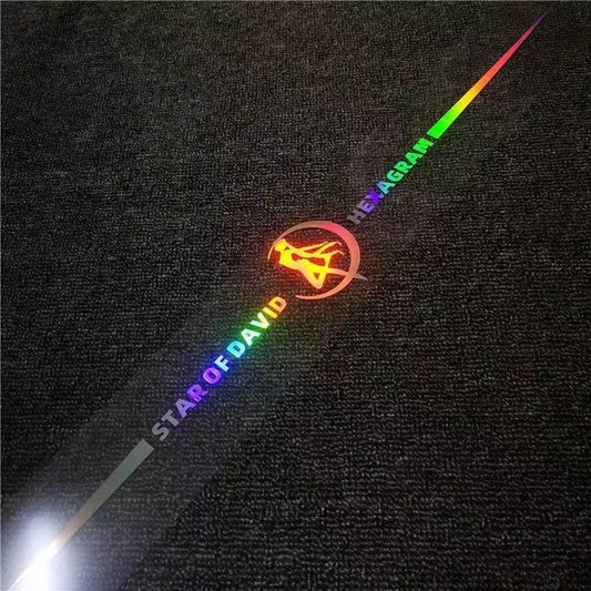 Colorful Reflective Laser Car Decoration Stickers