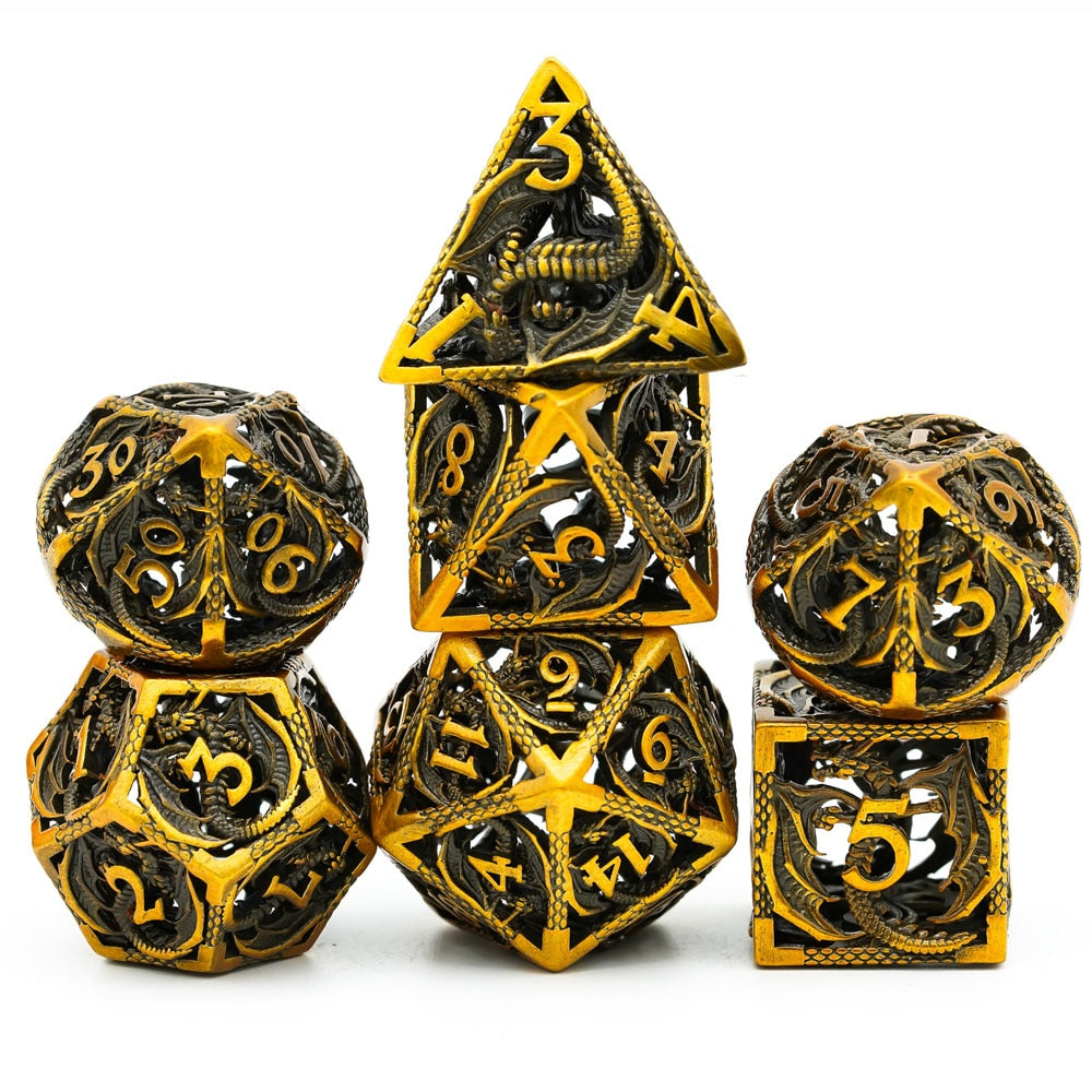Pure Copper Hollow polyhedral dice Suitable