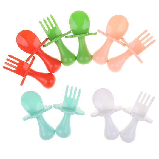 Baby Fork Spoon Set Newborn Feeding