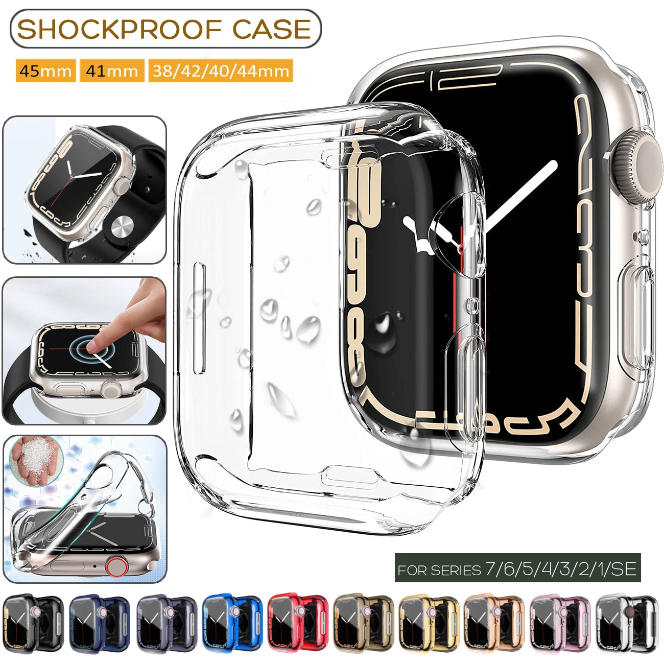 Soft Clear TPU Screen Protector for iWatch