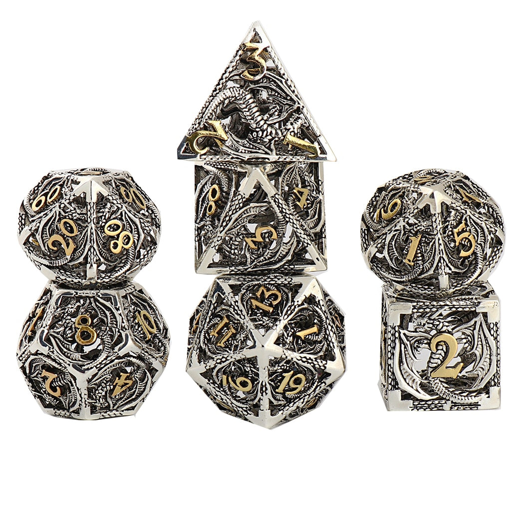 Metal Dice DND Set Role-Playing