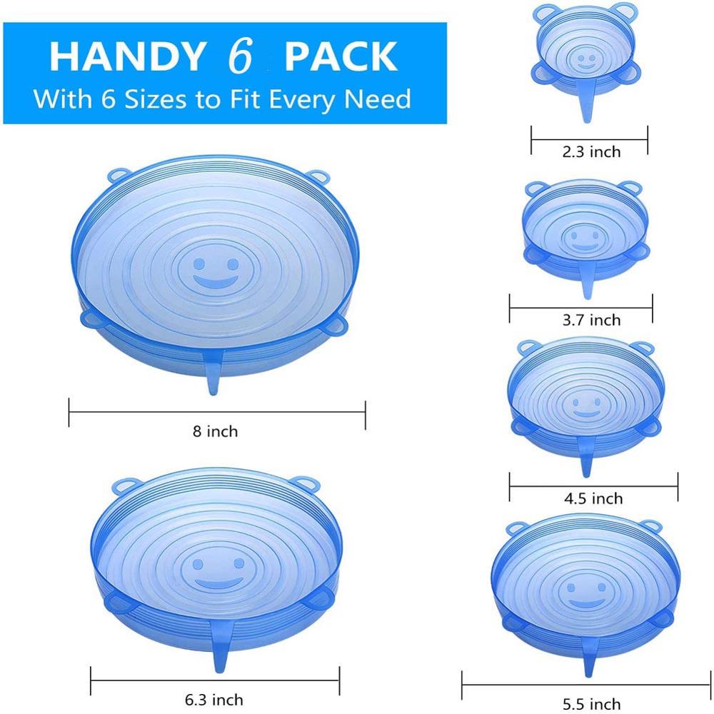 Silicone Cover Stretch Lids Reusable Airtight Food