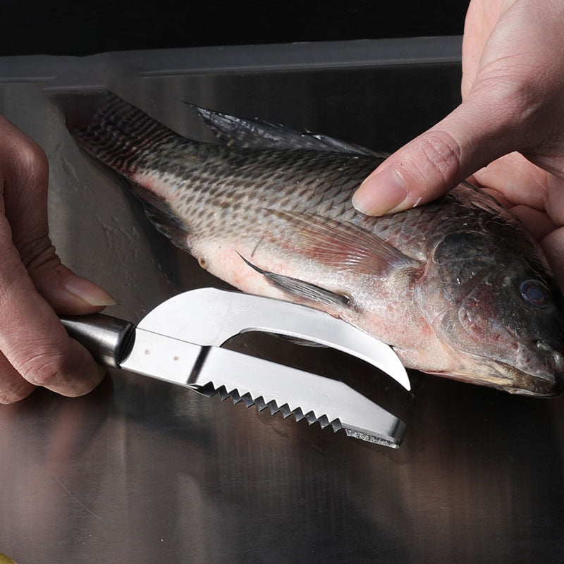 Fish Scale Knife Stainless Steel Slicing Fish Belly