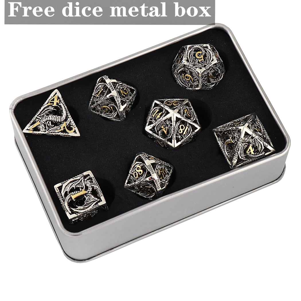 Metal Dice DND Set Role-Playing