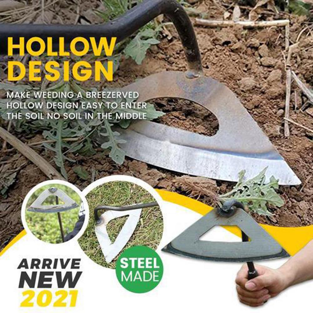All-Steel Hollow Hoe Handheld Farming Weeding
