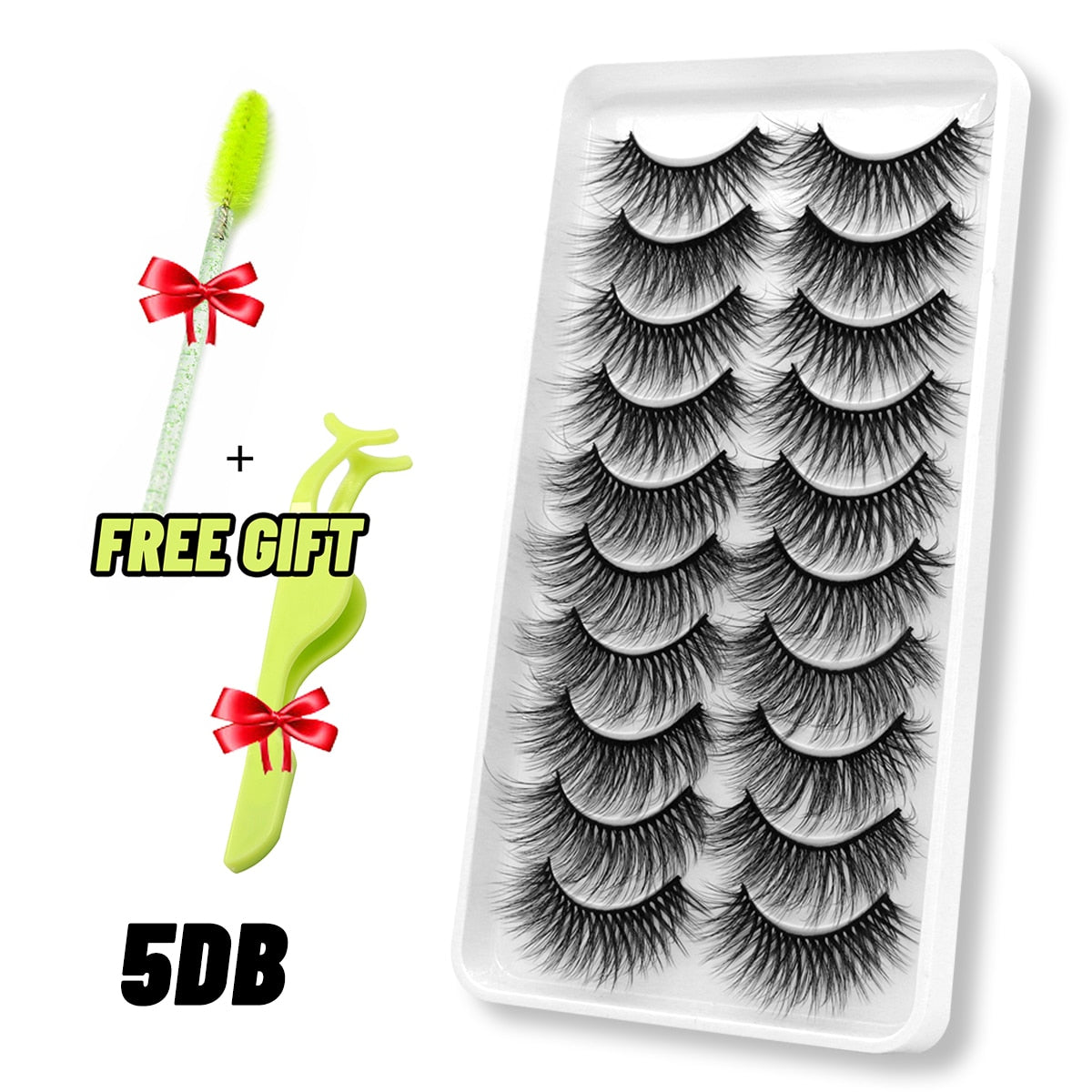 3D Faux Mink Lashes Fluffy Soft Wispy Natural