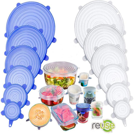 Silicone Cover Stretch Lids Reusable Airtight Food