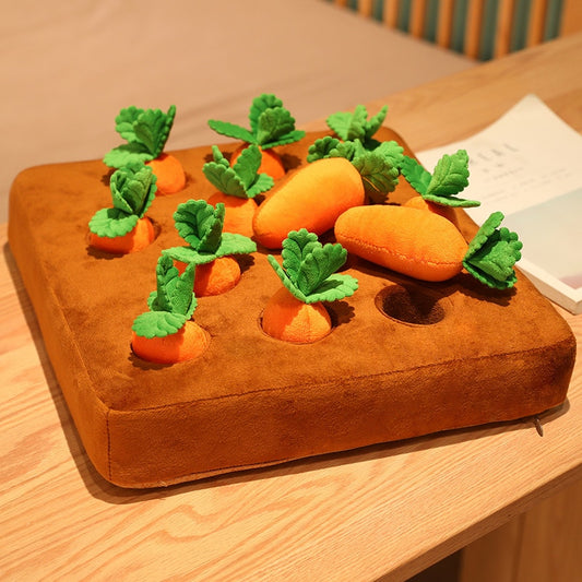 Vegetable Garden Carrot Plush Toy Pull