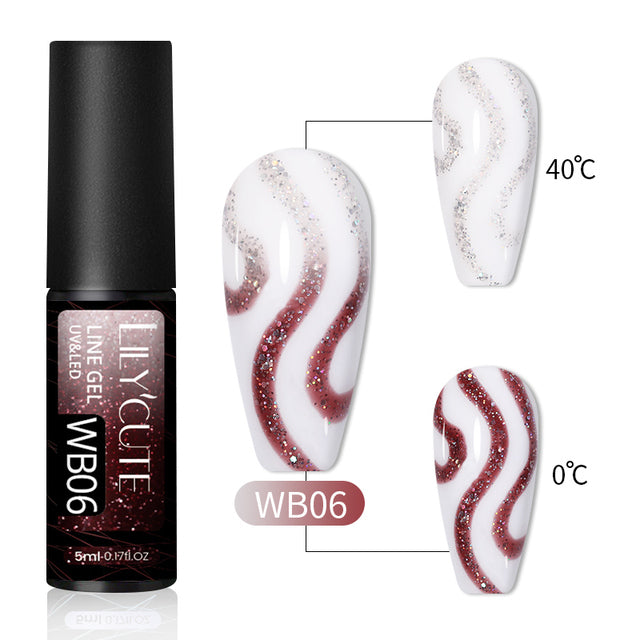 Nail Gel Polish 14 Colors Nail Art Line Polish Gel