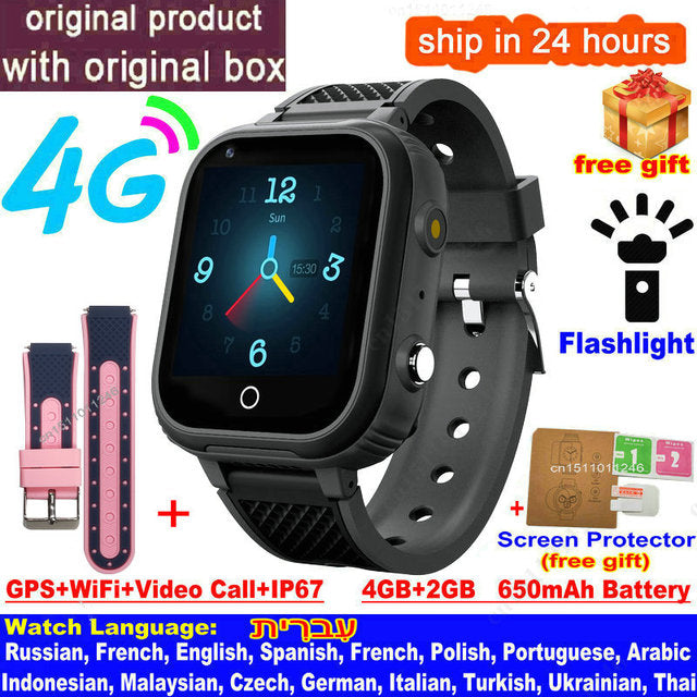 4G Smart Watch Kids GPS WIFI Video Call