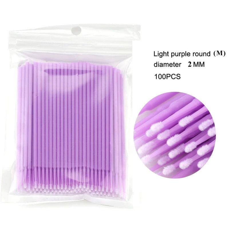 100Pcs/bag Disposable MicroBrush Eyelashes Extension