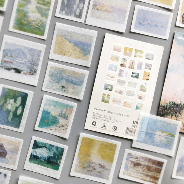 Landscape Scrapbooking Stickers Aesthetic