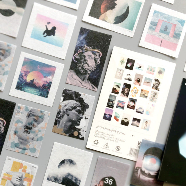 Landscape Scrapbooking Stickers Aesthetic