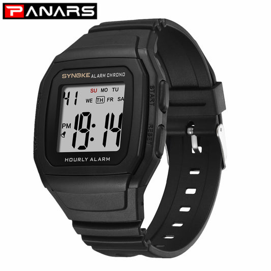 Sport Watch With Black Band Electronic