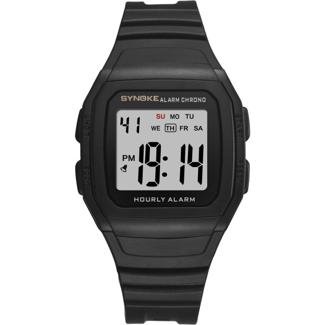Sport Watch With Black Band Electronic