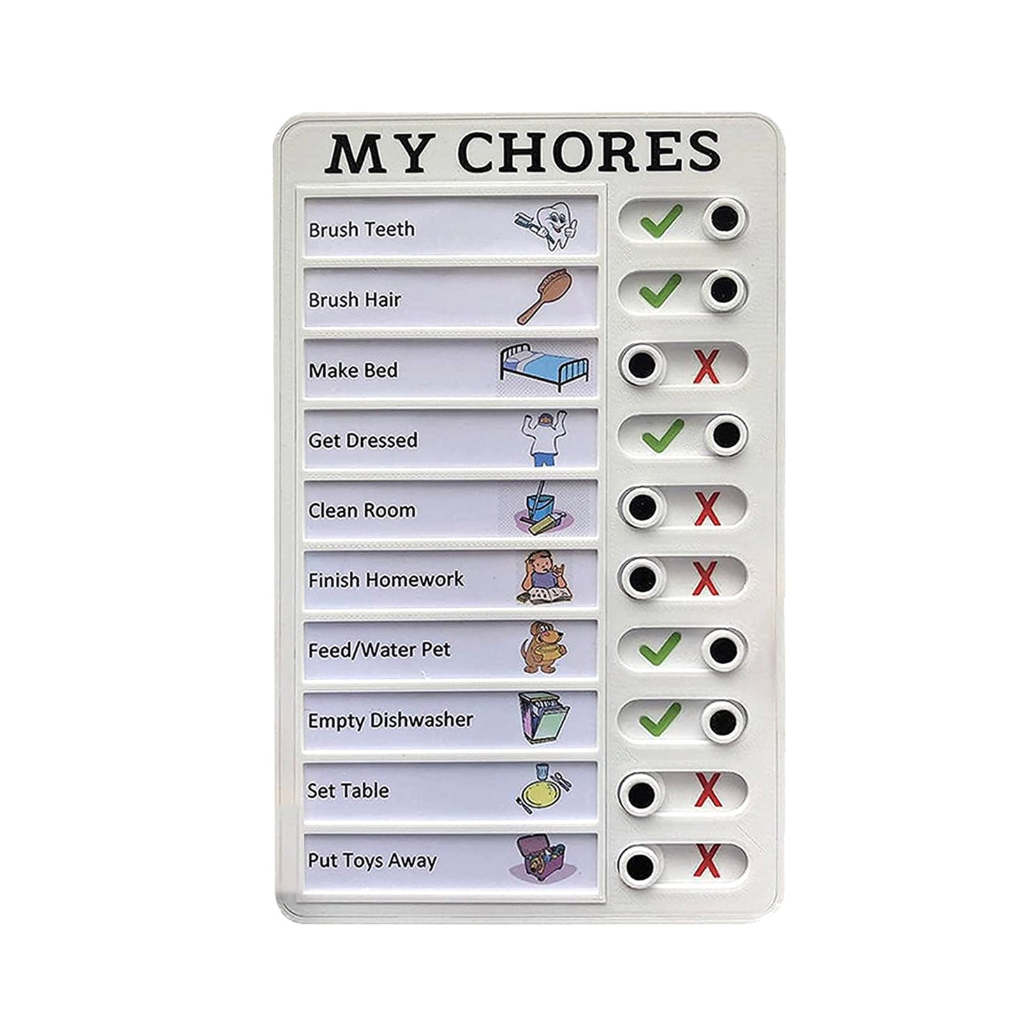 Chores Portable Memo Board Daily Schedule For Kids