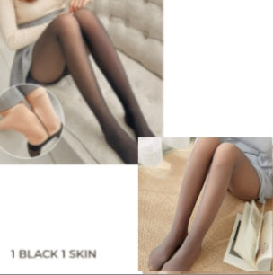 Women Tights Black Skin Winter Pantyhose Transparent