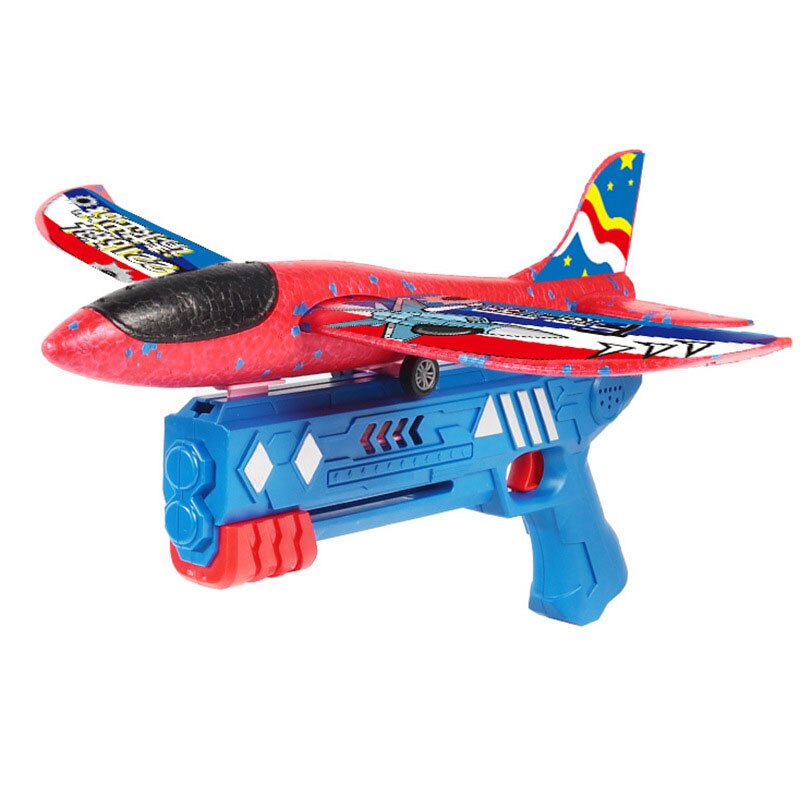 Catapult Airplane Gun Toy Children Outdoor