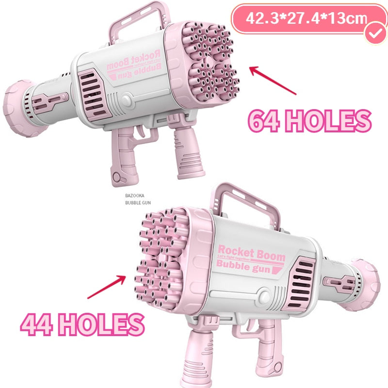 Holes Kid Outdoor Gatling Bubble Gun Toy Electric