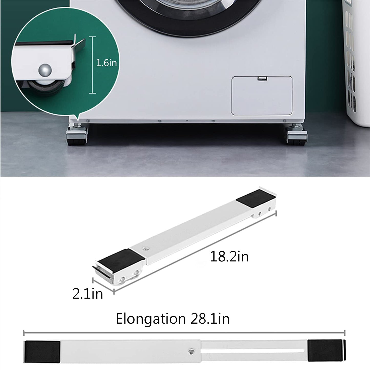 Washing Machine Stand Movable Refrigerator