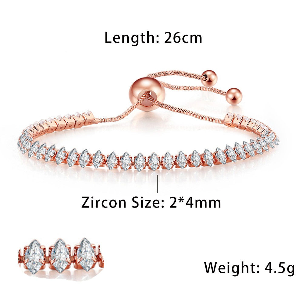 Oval Diamond Tennis Bracelets for Women