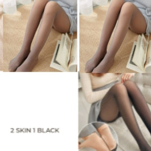 Black Skin Winter Pantyhose Transparent Elastic  Pantyhose