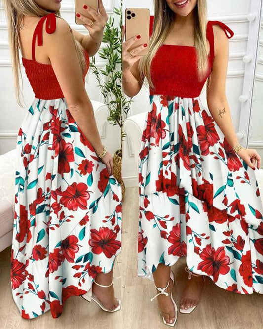 Floral Print Maxi Dress For Women