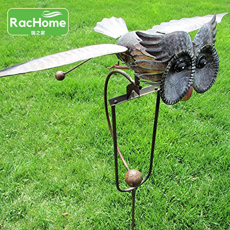 Garden Decoration Wing Flapping Owl Flying Bird
