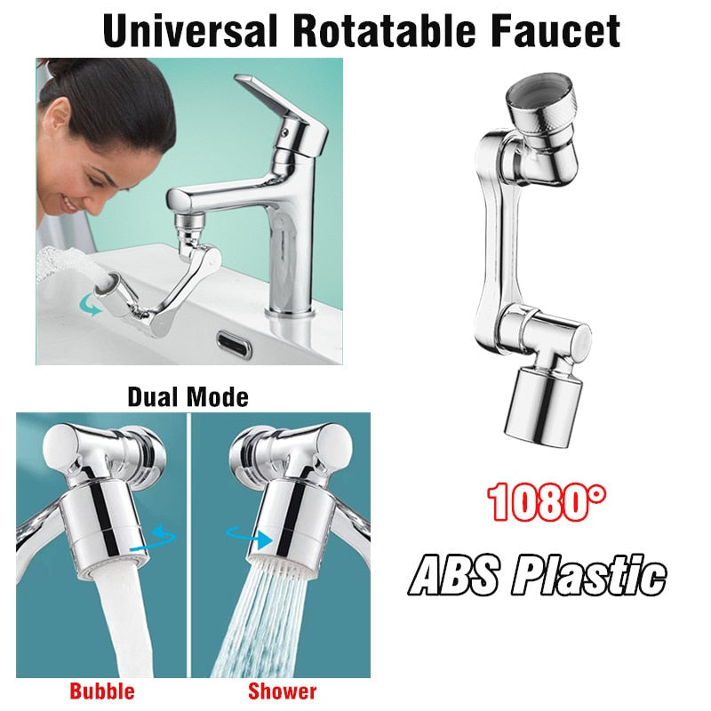 Universal 1080° Rotatable Faucet Aerator