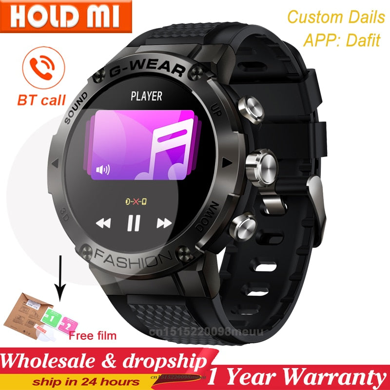 Sports Smart Watch Men BT Phone Call Customize
