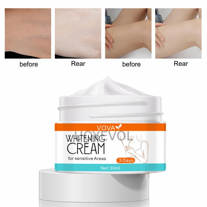 Whitening Cream for Sensitive Areas Dark Skin
