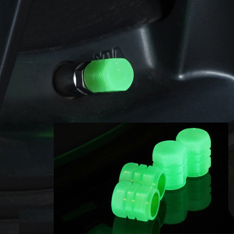 Luminous Tire Valve Cap Car Motorcycle Bike Wheel