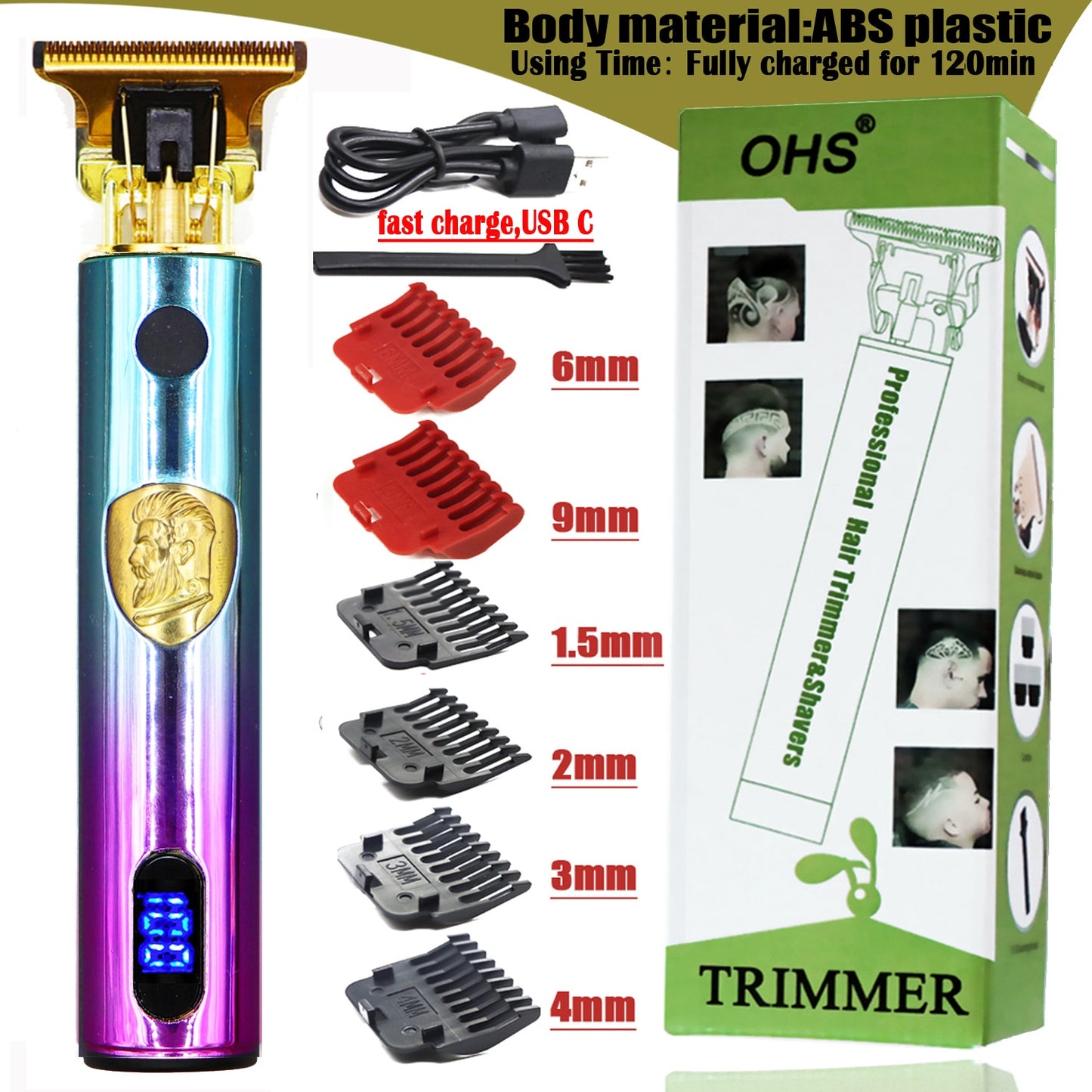 Cutting Machine Professional Hair Barber Trimmer For Men