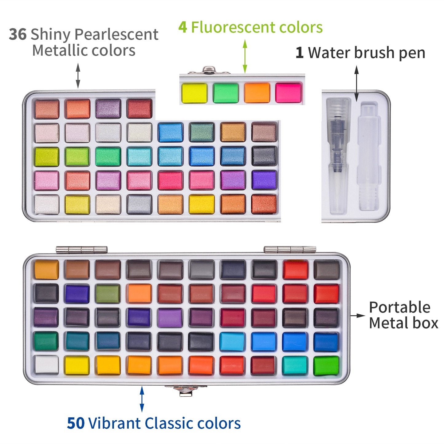 Colors Solid Watercolor Paint Set