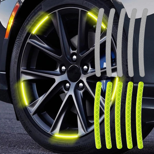 Car Wheel Hub Reflective Sticker Tire Rim Reflective