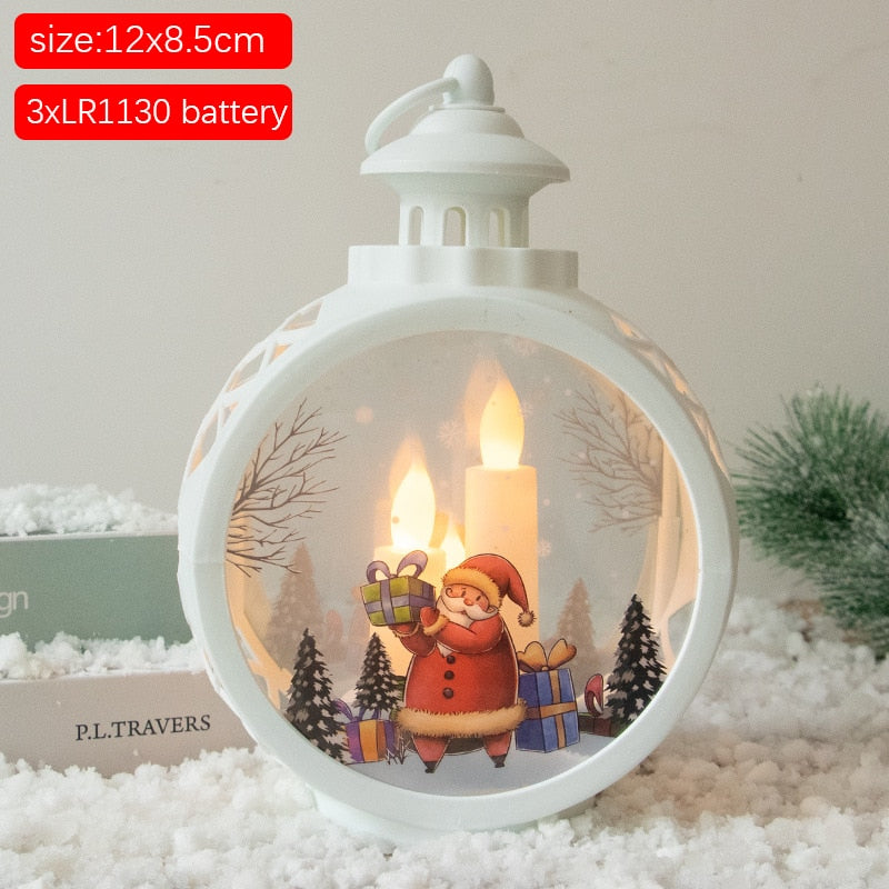 Christmas LED Elk Bear Ornament Santa Snowman